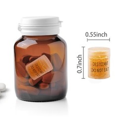 1g Silica Gel Canister, Indicating Desiccant Capsule Food & Pharmaceutical Grade