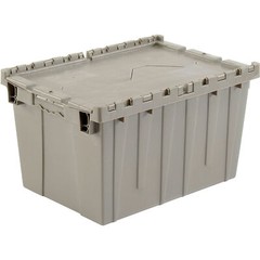 Global Industrial Distribution Container With Hinged Lid 21-7/8×15-1/4×12-7/8