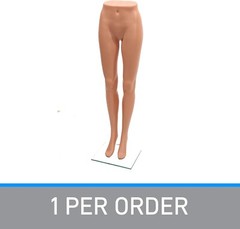 Female Plastic Mannequin Leg Form 43″ H Base Flesh Tone Legs Pants Shorts Skirts
