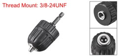 3/8″ Keyless Drill Chuck Hex Shank Adapter 0.8-10mm 3-Jaw for Cordless Drill