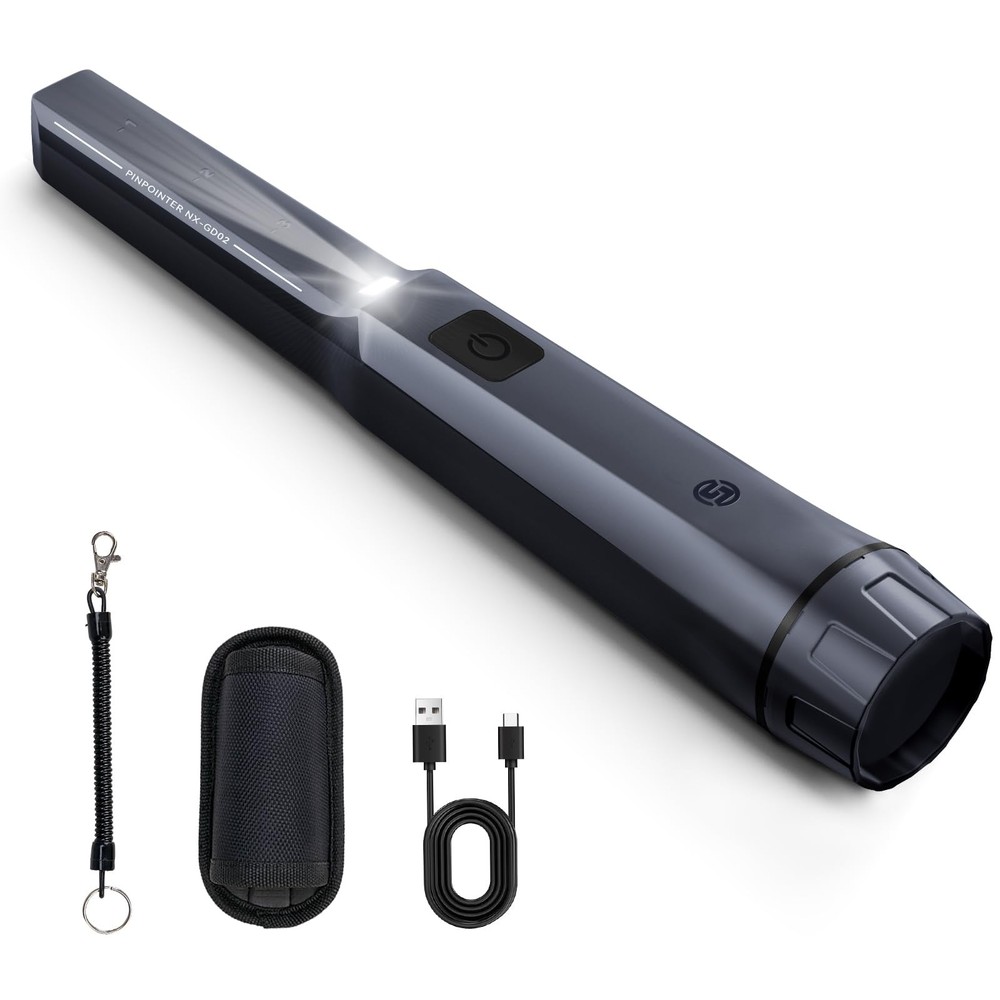 SUNPOW Metal Detector Pinpointer Rechargeable – 800mAh Battery for 15H Use – …