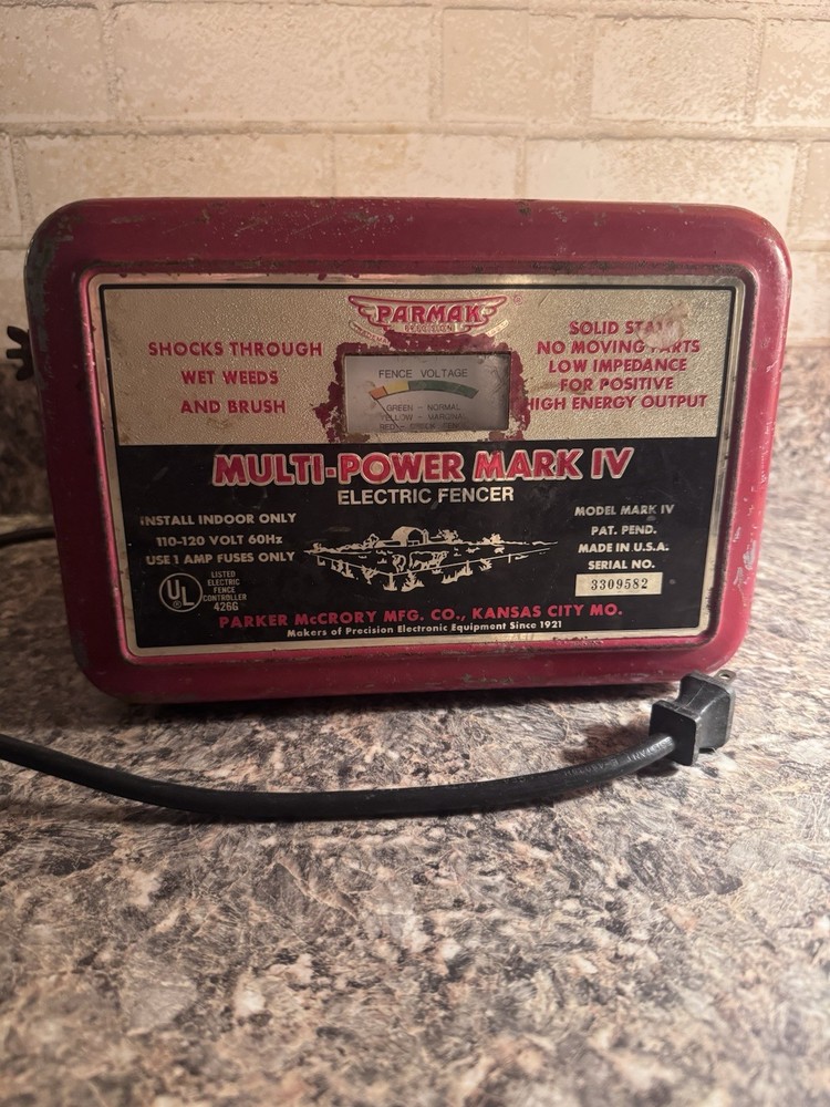 Parmak Multi-Power Mark IV Electric Fencer AC Powered Metal Unit