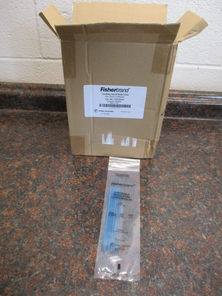 CASE OF 320 Fisher Brand 22-363-604, Inoculating Loops/Needles 32 PACKS OF 10