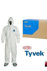 Dupont Tyvek 3XL. TY122S 400 Dispos Coverall attach hood /Boots BOX 25