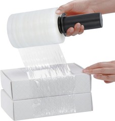 5″x700′ 120 Ga Extended Core Stretch Wrap Cast Film 24 Rolls With Spinner Handle