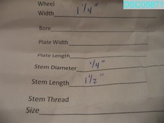 QTY=4: TWIN WHEEL CASTER’S 2″ H X 1-1/2″ OD X 1-1/4″ W STEM 1/4″ X 1-1/2″ L