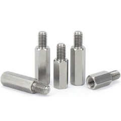 M8 + 15mm Male-Female Stainless Steel Hex Column Standoff Support Spacer Pillar