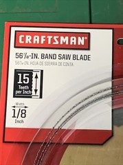 CRAFTSMAN 56 7/8″ X 1/8″ X 15 TPI BAND SAW BLADE P/N 926650 26650 – New In Box