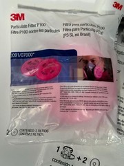 ONE (1) NEW 3M Particulate Respirators 6391 LARGE w/2091 Filters – 12/2025