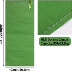 Betus Heavy Duty Sandbags for Flooding 28”x12” Water Barrier Canvas Bags 4pcs
