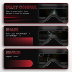 True Color Auto Darkening Welding Goggles
