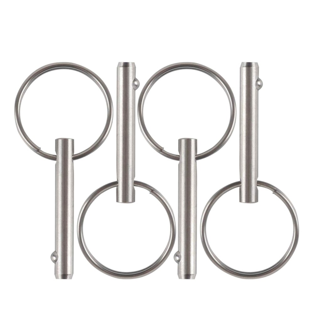 4 Pack Small Quick Release Pin, Diameter 3/16″, Usable Length 0.95″, Full 316…