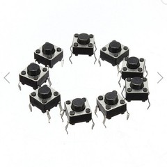 100pcs Mini Momentary Tactile Push Button Switch 6x6x5mm
