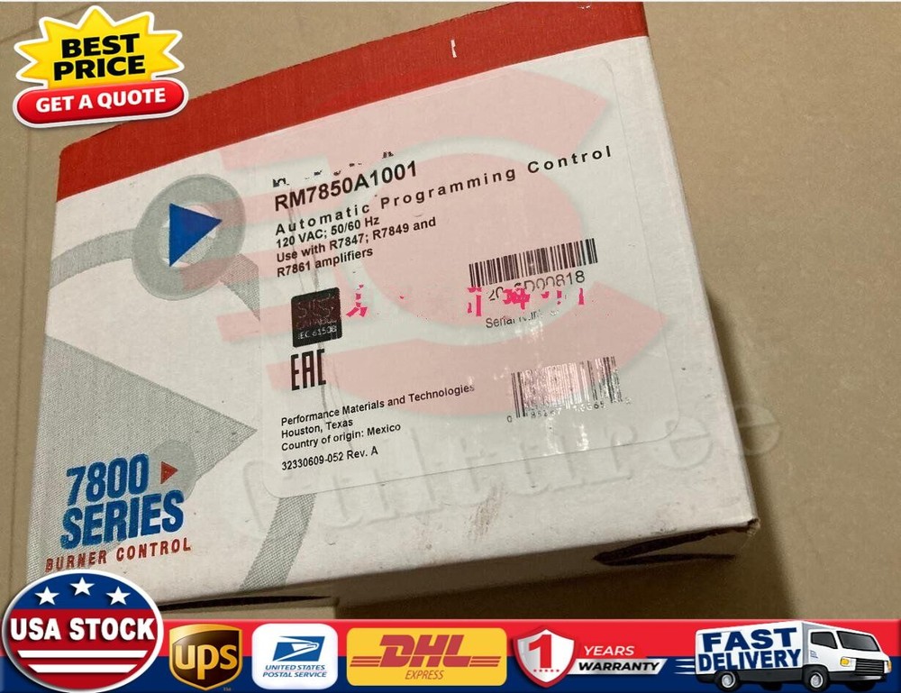 Honeywell RM7850 A 1001 RM7850A1001 Burner Control New & Genuine Fast Ship