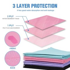 Pink Disposable Dental Bibs 3-Ply Medical Tattoo Towel 13″x18″-Up to 2000