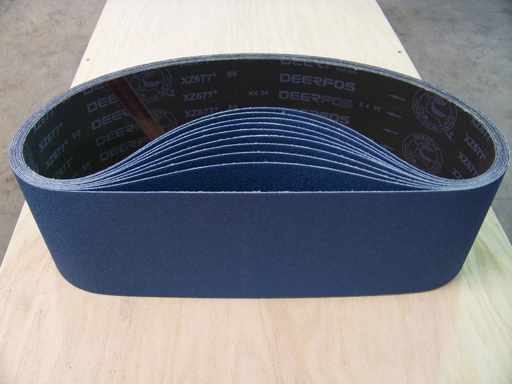 PREMIUM ZIRCONIA, X-WEIGHT SANDING BELTS 6″ X 80″, 5 – PACK, 60-GRIT