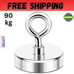 Fishing Magnets, 200 Lbs(90 KG) Pulling Force Rare Earth Magnet with Countersunk