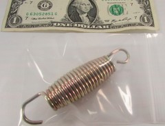 1-Pc Steel Extension Springs, 3.55″ Grip Length, .102″ Wire Dia., End Hook /Ring