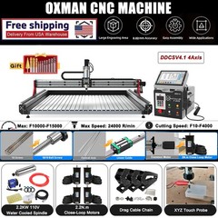 US BULKMAN3D 1500×1500 CNC Router 4 Axis DDCSV4 Control Wood Engraving Machine