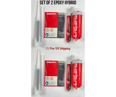 Hilti Injectable Adhesive Mortar Epoxy Hybrid 11.1 oz Set of 2