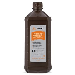 Swan 1000035170 Hydrogen Peroxide 32 oz. for First Aid Treatment (Pack of 12)