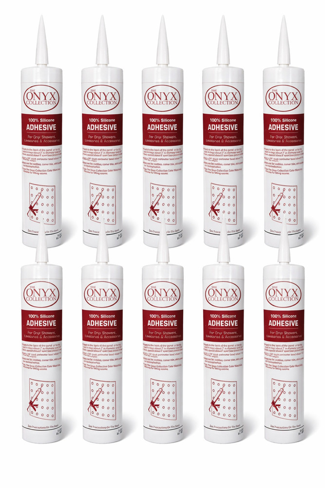 (Pack of 12) Clear Silicone Sealant Waterproof All Purpose High-Performance Onyx