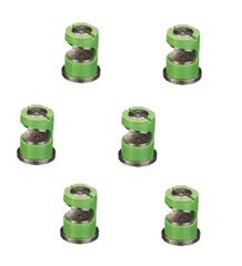 Pack of 6 – TeeJet FloodJet Green SS Wide Angle Flat Spray Tips 1.5 GPM @ 40 PSI