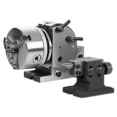 Dividing Head Precision BS-4in/5in/6in 3-Jaw Indexing Head Tailstock Chuck Tool