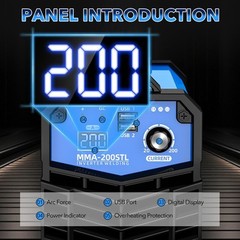 200A Stick Welder, 110V Portable ARC Welding Machine with Digital Display & IGBT