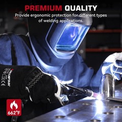 ARCCAPTAIN 200Amp Stick Welder, 110V/220V ARC/Lift TIG Machine +Welding Gloves