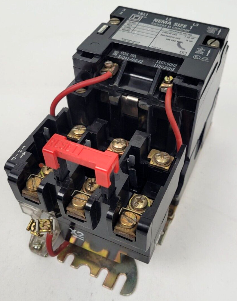 8536SCO3 Square D NEMA Size 1 Motor Starter 120V Coil – Next Day Option