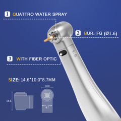 Dental electric motor LED micromotor 1:5 + 1:1 contra angle handpiece for Chair