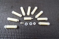 x10 STANDOFF #4-40″ x 3/4″ LONG 1/4″ HEX NUT & WASHER FEMALE MALE NYLON ESSENTRA