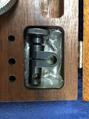 Lufkin Universal Dial Test Indicator – Mint Cond – Mahogany Case – 399A – 299A