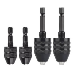 4Pcs 1/4-inch hex shank Versatile Conversion Drill chuck for 0.3-6.5 mm/3.6 mm