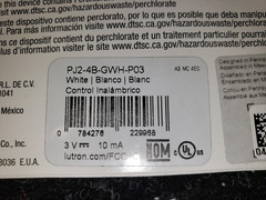 Lutron Pico Control – 4-Button Any Room Scene Control PJ2-4B-GWH-P03 Gloss White