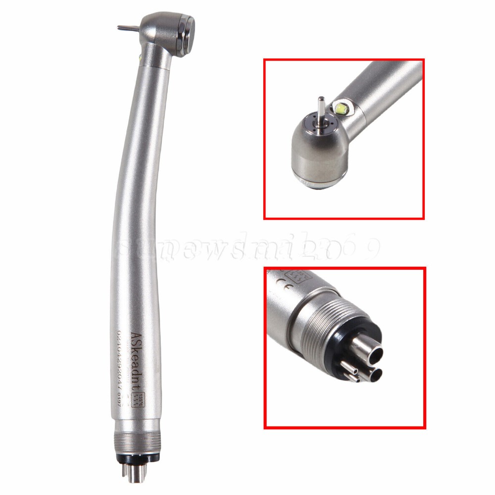 ASkeadnt Dental Fiber Optic LED E-generator High Speed Handpiece 2 Hole/4 Hole