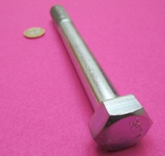 Grade 2 Zinc Cap Screw Bolt, Steel, PT, 3/4″-10 x 7.00″ Length, 5 Pcs