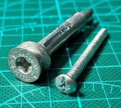 Heavy Duty Self-Drilling Toggle Anchors with Screws Kit, Zinc, 50 sets