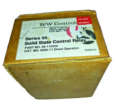 B/W Controls Series 56 Solid State Control Relay Part # 56-110000 Cat. # 5600-11