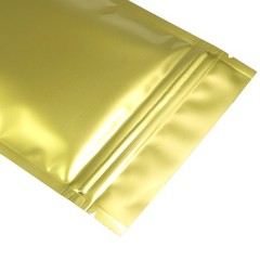 100/200/500 Glossy Gold Mylar Foil Smell Proof Resealable Zip Seal Lock Bags