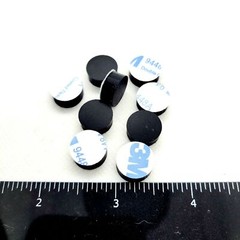 3/16″ Thick Round Stick on Rubber Feet 1/2″ Dia Bumpers 3M Adhesive Backing