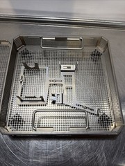 AESCULAP FK881R Stainless Steel Sterilization Basket w/ Lid Instrument Tray