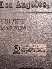 CRL7272 Heavy Duty 105D No-Hold Open Overhead Concealed Door Closer Body Only