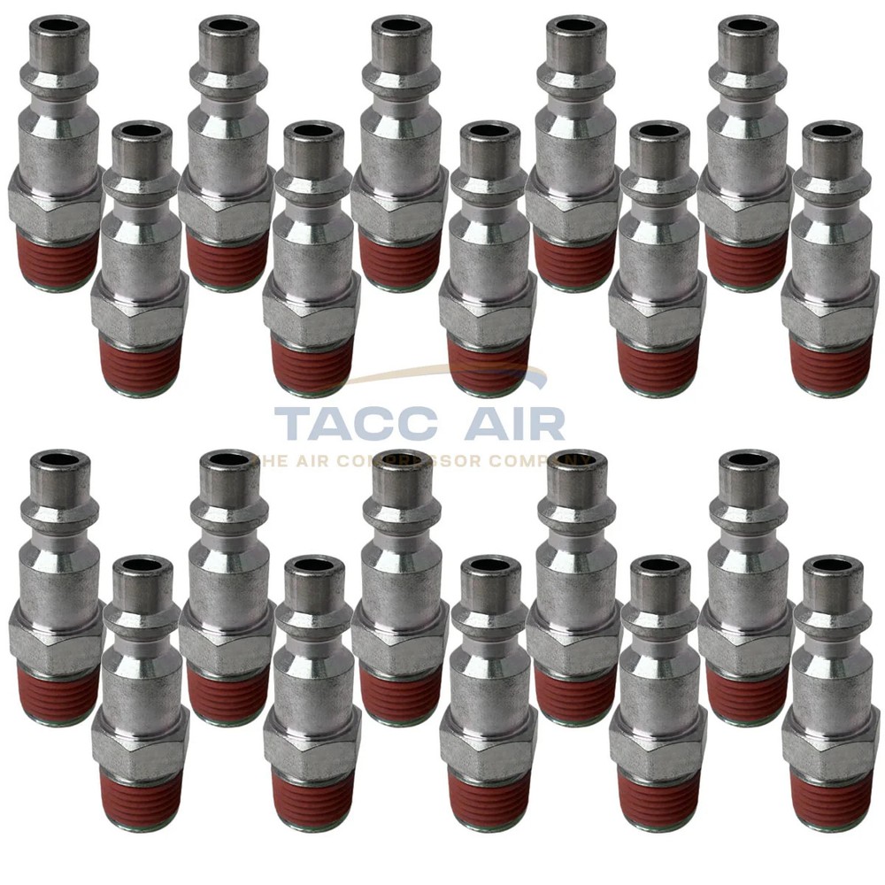 20 Pack Industrial 1/4″ Male NPT Air Compressor Quick Connect Coupler Plugs