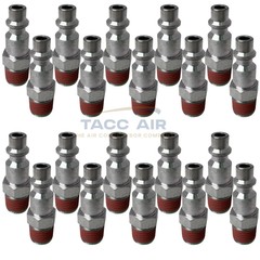20 Pack Industrial 1/4″ Male NPT Air Compressor Quick Connect Coupler Plugs