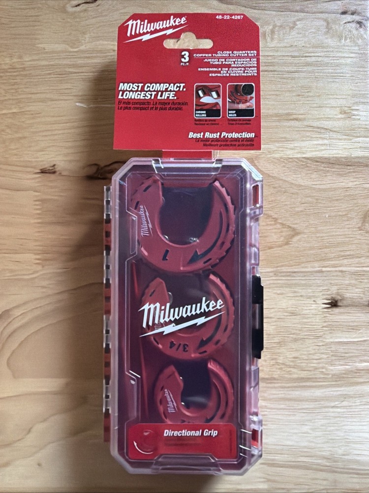 Milwaukee 48-22-4267 Close Quarters Copper Tubing Cutter Set 3 Piece