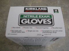 Kirkland Signature Nitrile Exam Gloves 200 Count in Box (Blue) Brand New