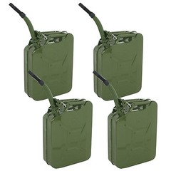 4PCS 20L 5 Gal Jerry Can oline Jerry Can Metal Tank Emergency Backup
