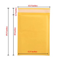 12.5″ x 18″ Kraft Self Seal Bubble Mailer Padded Envelope #6 100,250, 500,1000